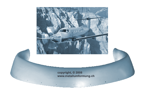 Enteisungslippe - Abdeckung, hohe Kunst der Metallumformung, Aerodynamik, Enteisungslippe